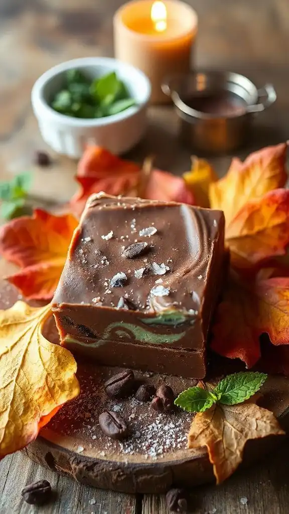 delicious mint chocolate fudge