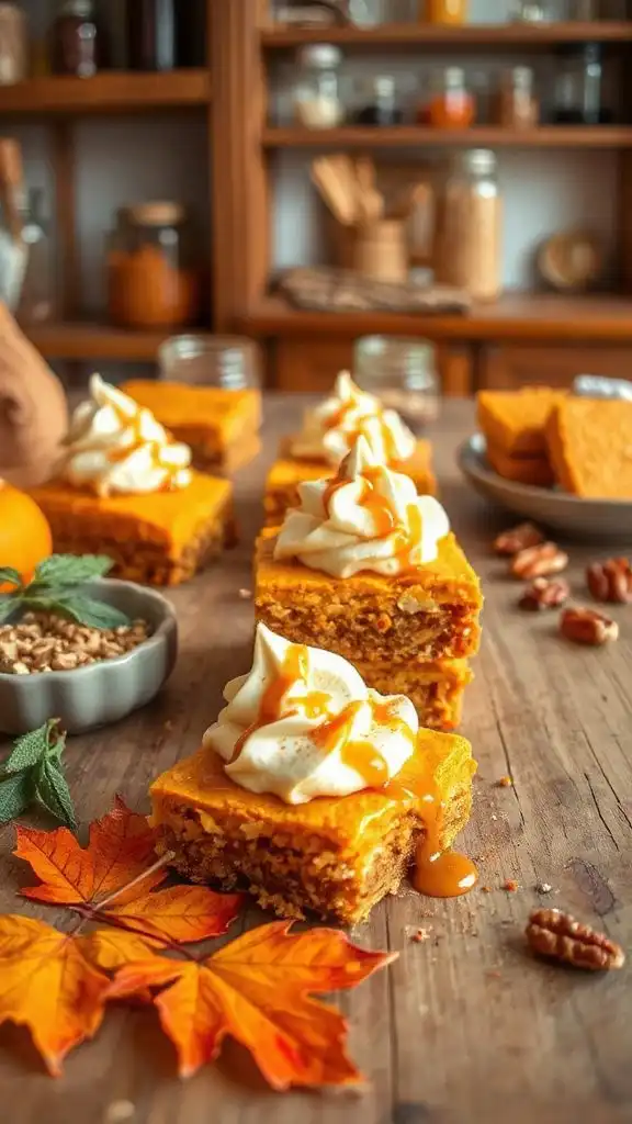 delicious no bake pumpkin bars