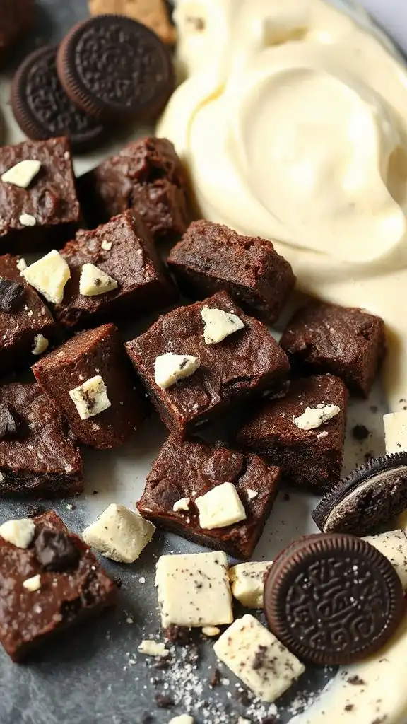 delicious protein brownie chunks