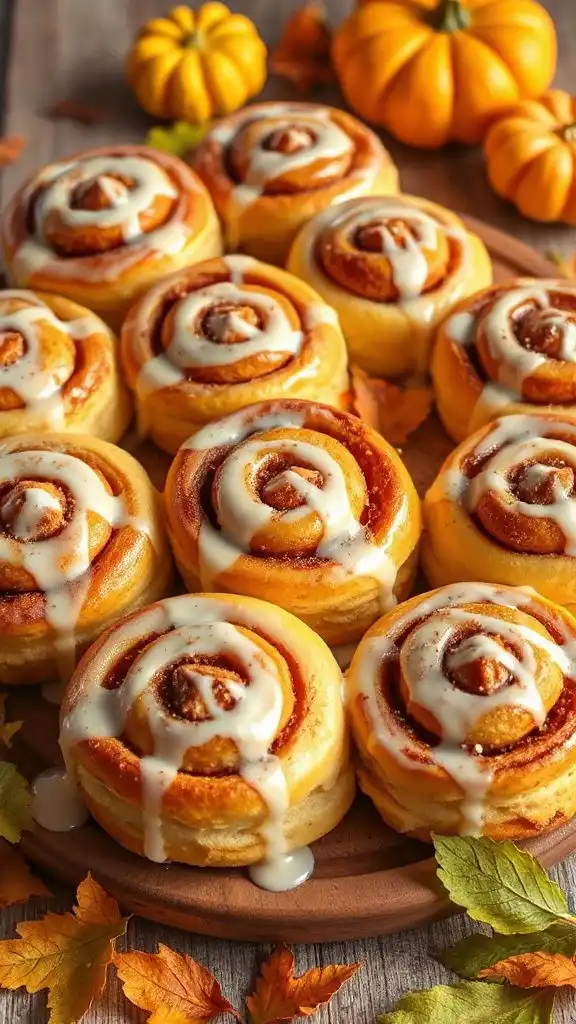 delicious pumpkin cinnamon buns