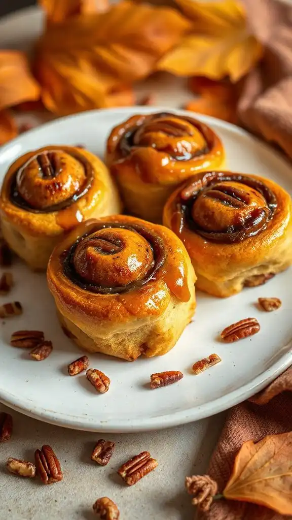 delicious pumpkin cinnamon buns