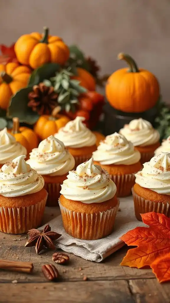 delicious pumpkin spice cupcakes