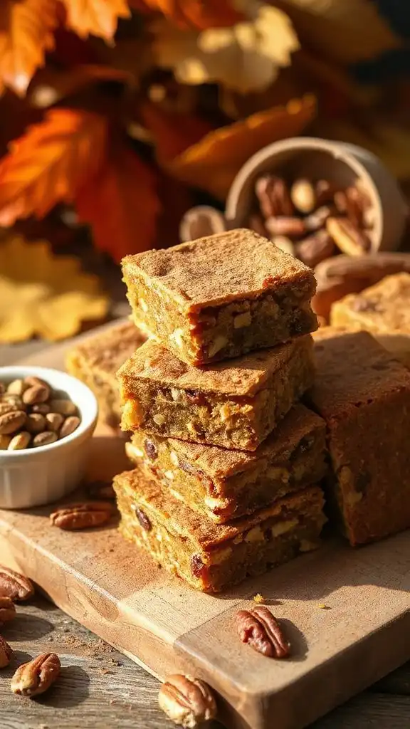 delicious pumpkin spice nut bars