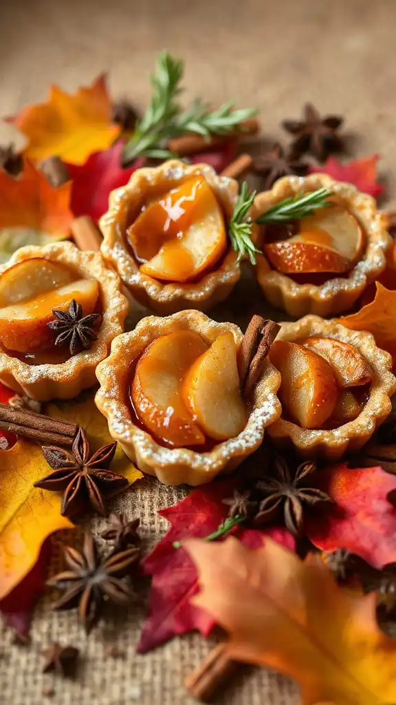 delicious spiced pear tarts