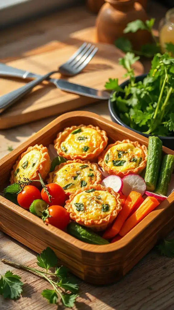 delicious spinach mini quiches