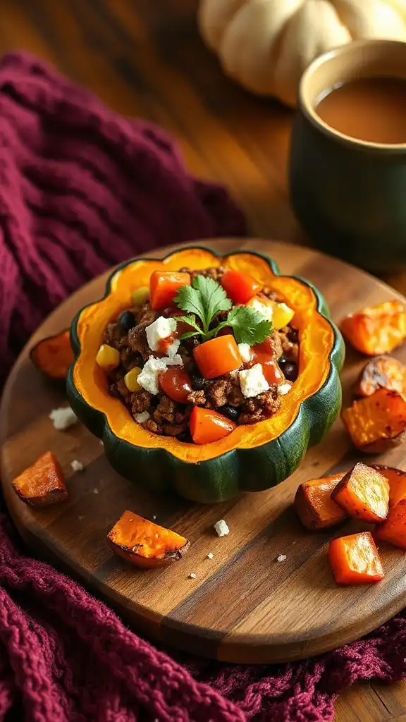 delicious taco stuffed squash