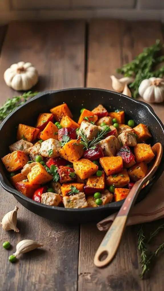delicious turkey sweet potato stir fry