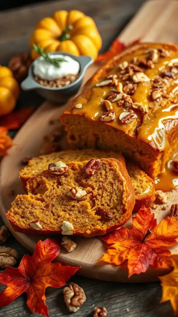 delicious vegan pumpkin loaf