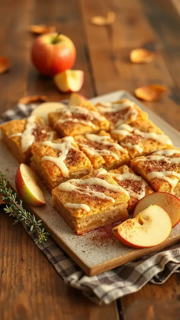 delightful autumn apple bars