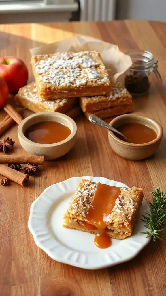 delightful autumn caramel bars
