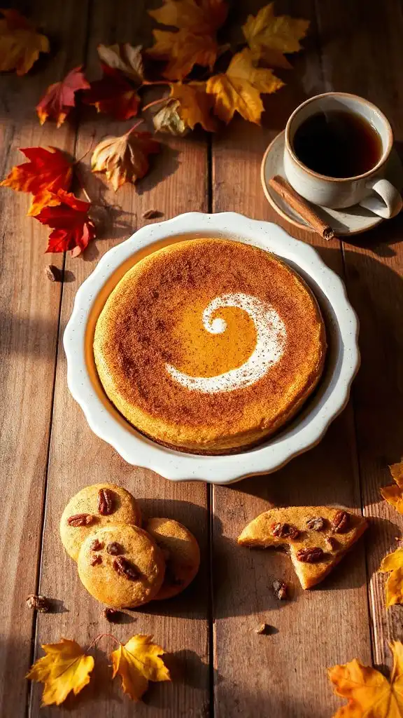 delightful autumn cheesecake dessert