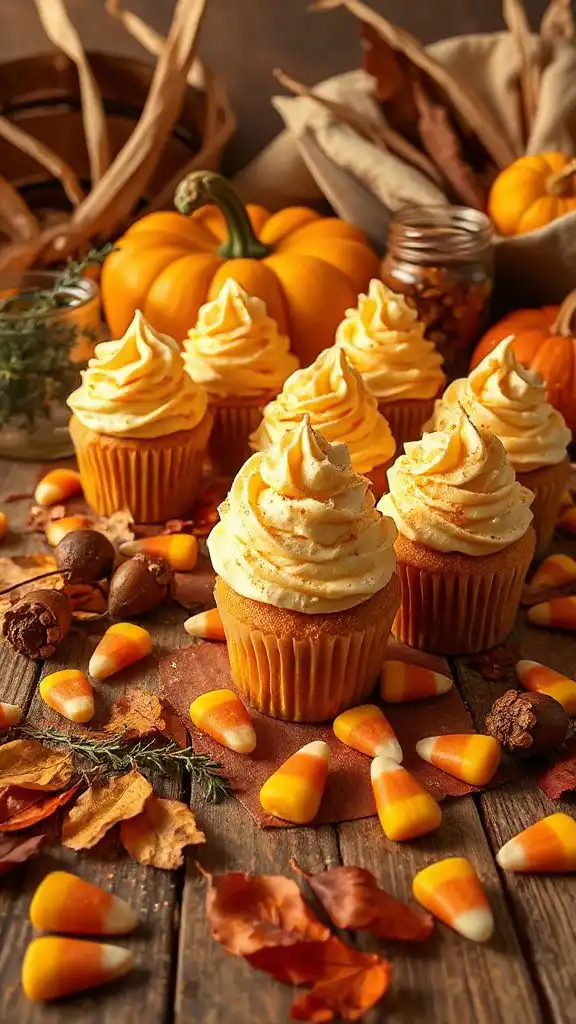 delightful autumn corn cupcakes