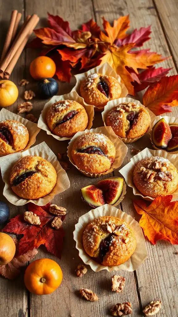delightful autumn mini cakes