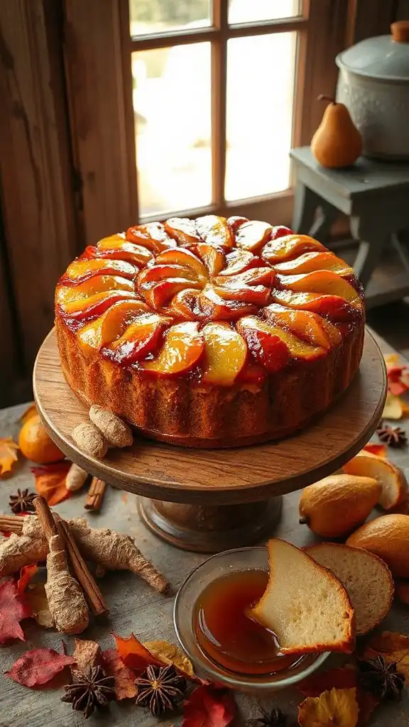 delightful pear ginger cake