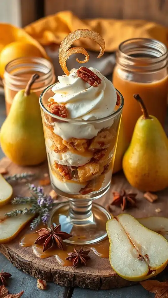 delightful pear yogurt parfait