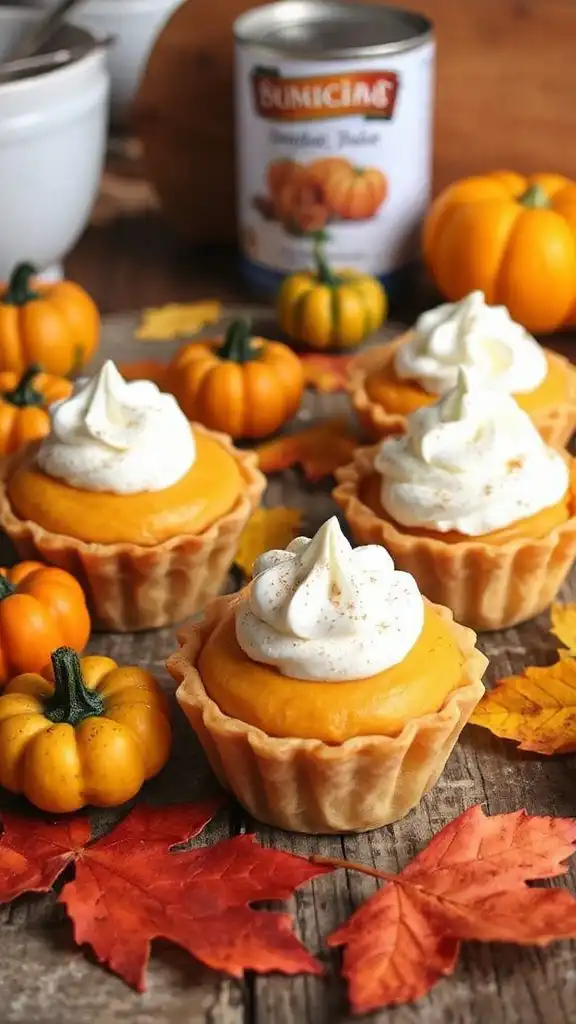 delightful pumpkin cheesecake tartlets