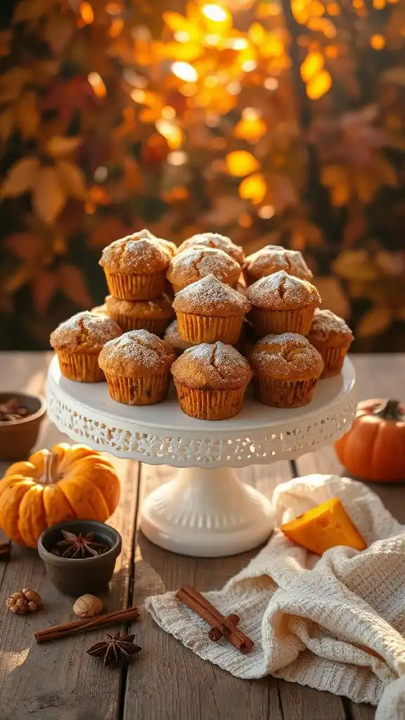 delightful spiced pumpkin muffins