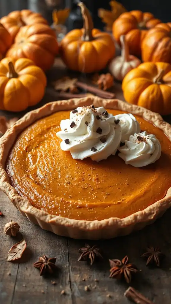 delightful spiced pumpkin pie