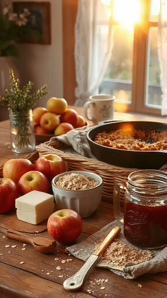 delightful warm apple dessert