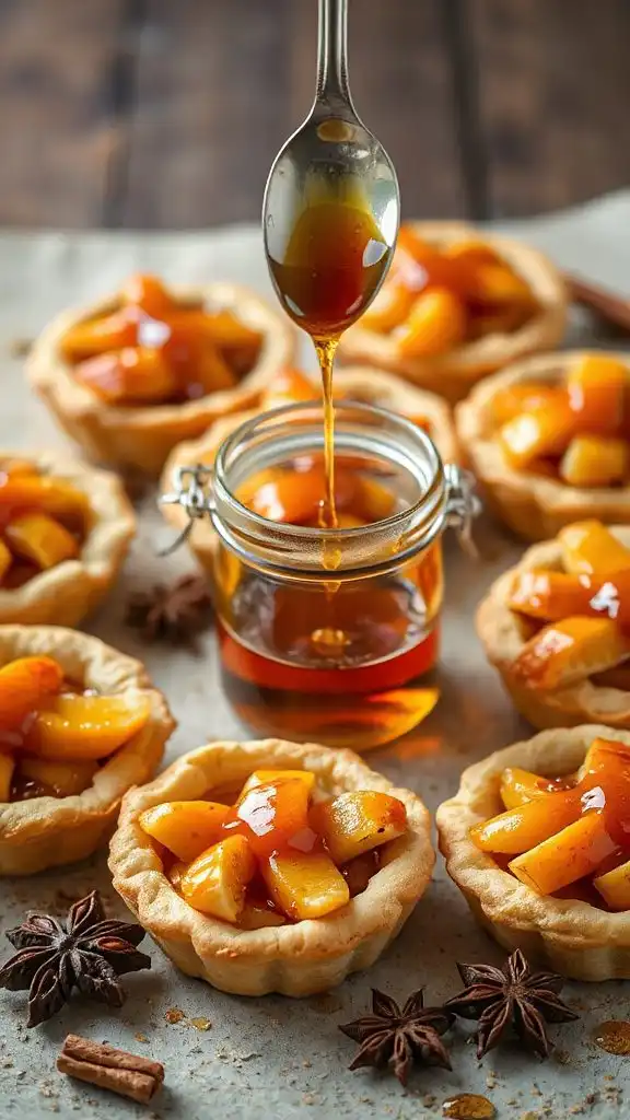 drizzle spiced maple glaze
