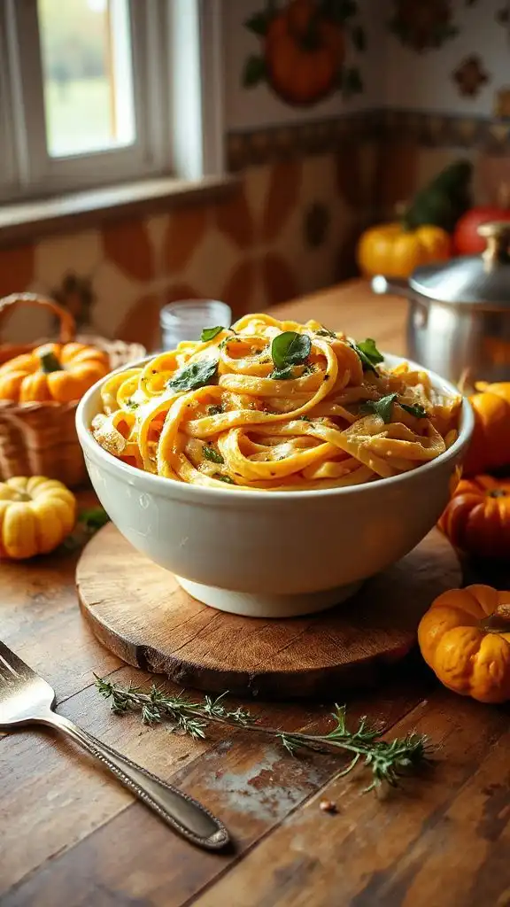 easy creamy pumpkin pasta