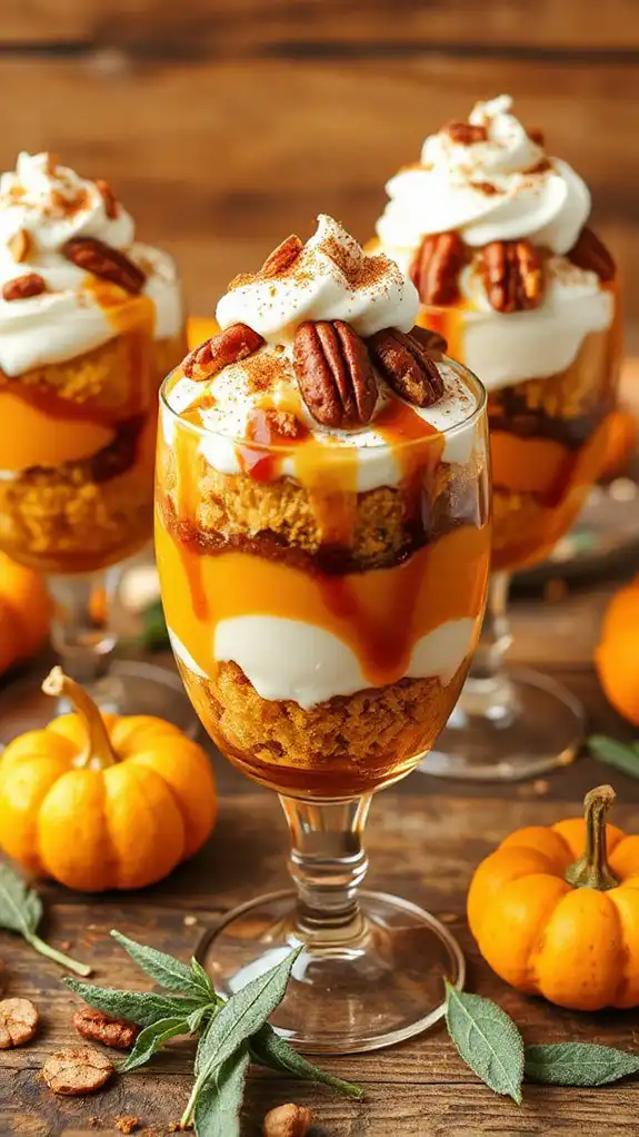easy no bake pumpkin parfaits