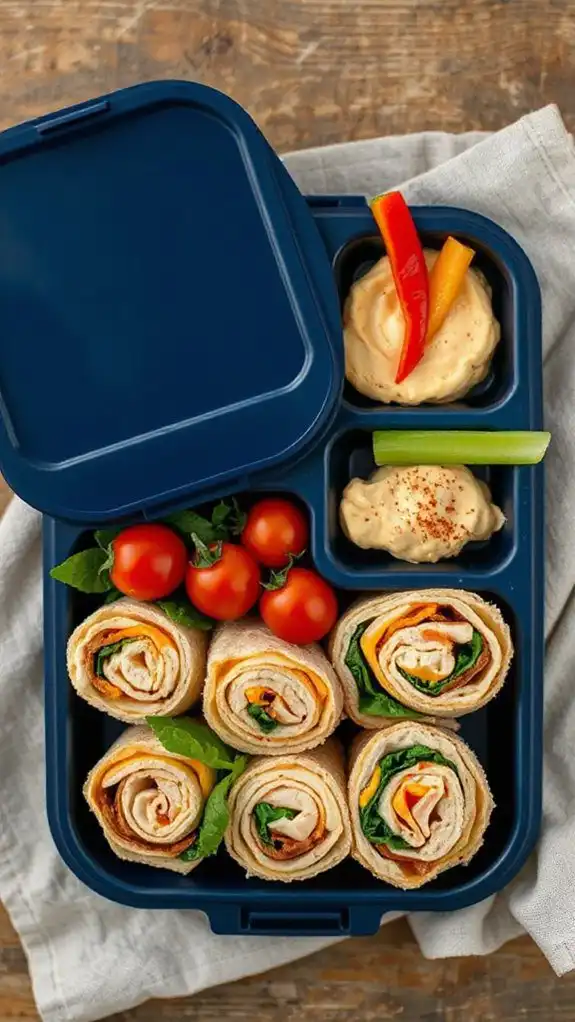 easy turkey cheese pinwheels