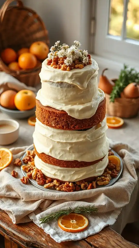 elderflower carrot cake delight