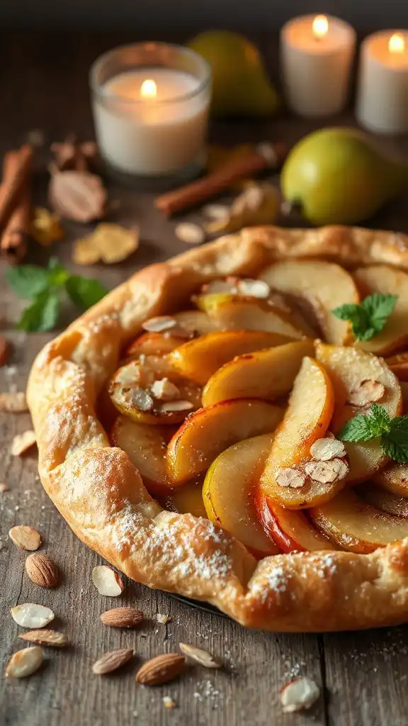 elegant autumn dessert tart