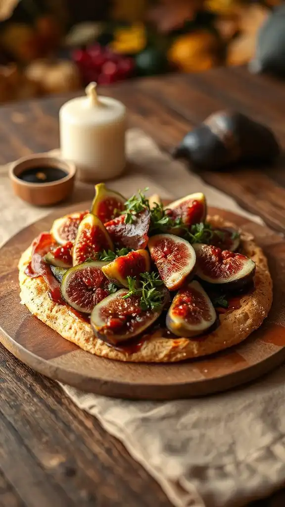 elegant autumn fig flatbread elegant autumn fig flatbread