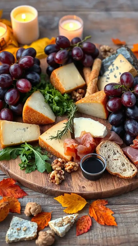 elegant cheese board dinner