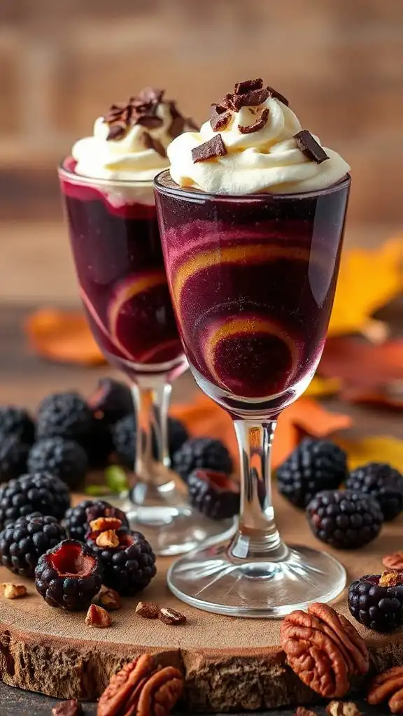 elegant fall berry mousse