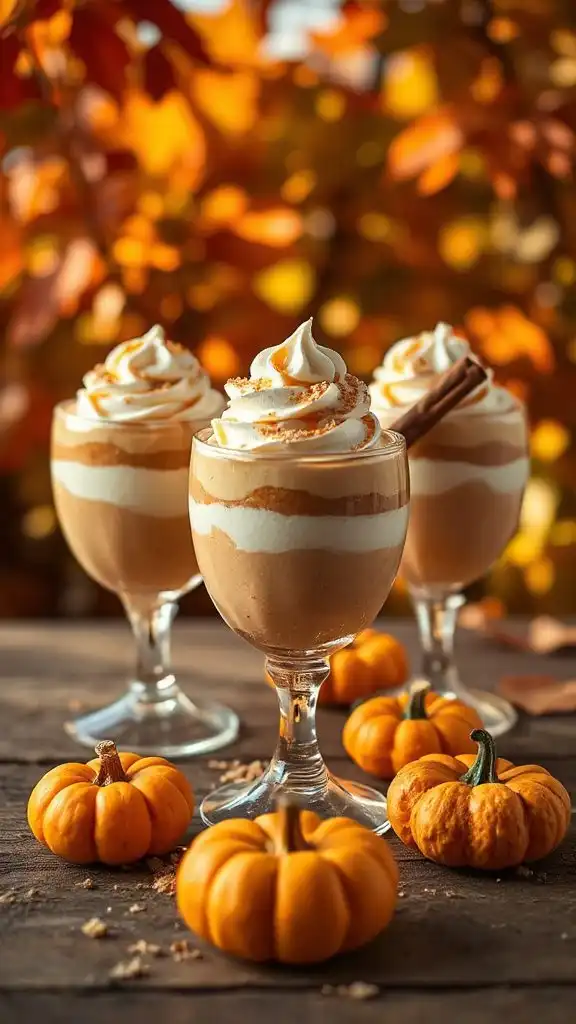 elegant fall dessert cups