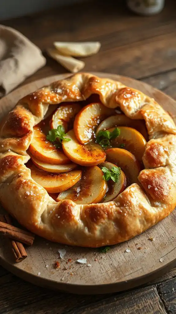 elegant fennel apple galette