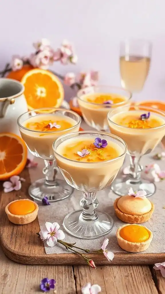 elegant floral dessert delight