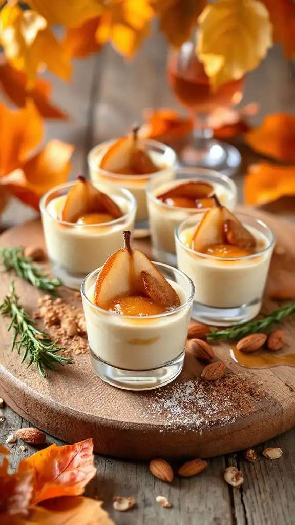 elegant mini pear tartlets