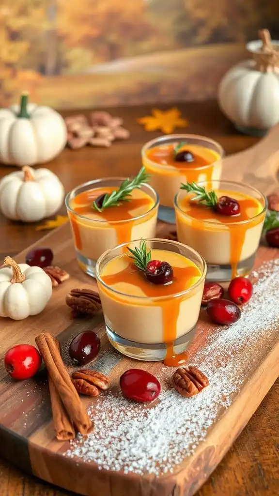 elegant pumpkin panna cotta