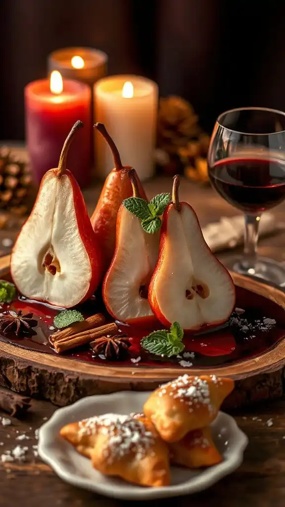 elegant spiced wine dessert
