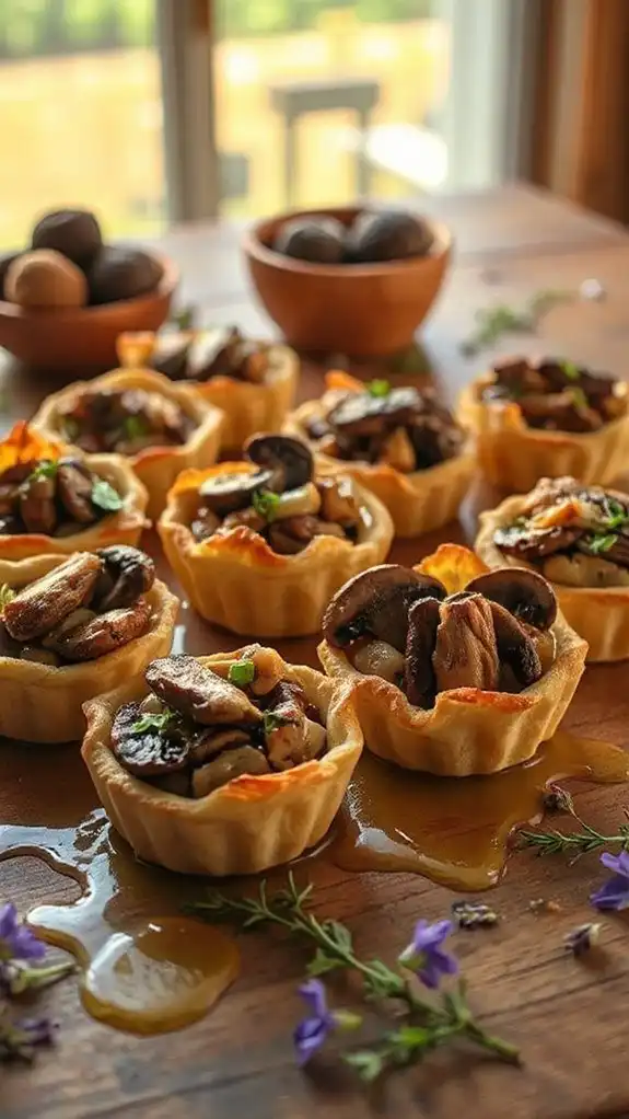 elegant truffle oil tartlet