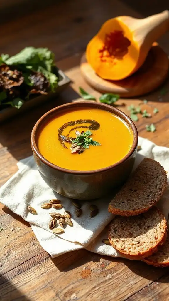 elevate vegan butternut soup