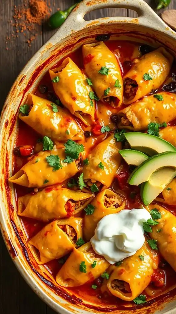 enchilada stuffed pasta shells delight