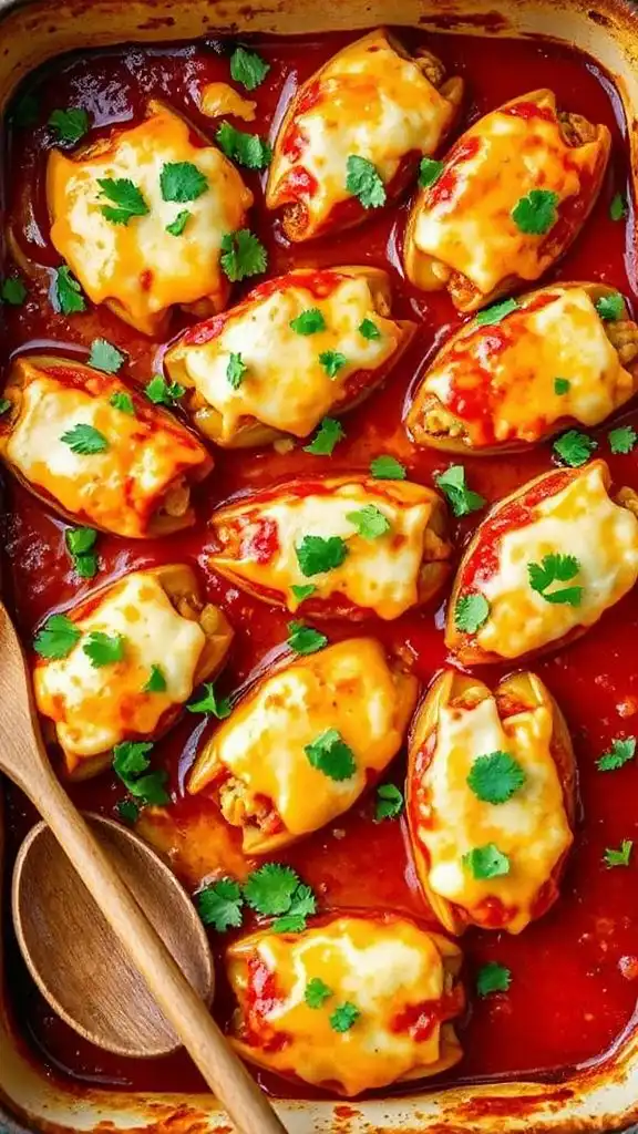 enchilada stuffed shell casserole