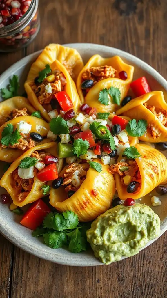 enchilada stuffed shells bake