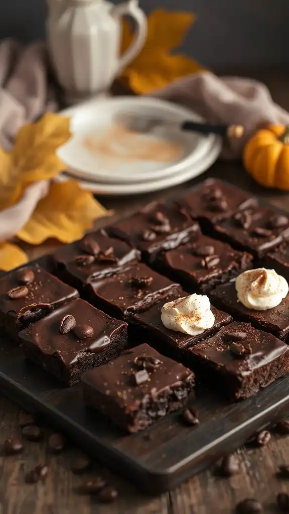 espresso infused chocolate brownies