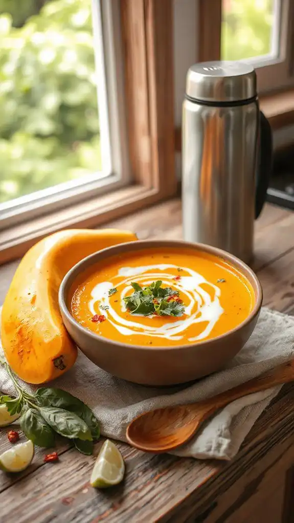 exotic thai butternut squash soup