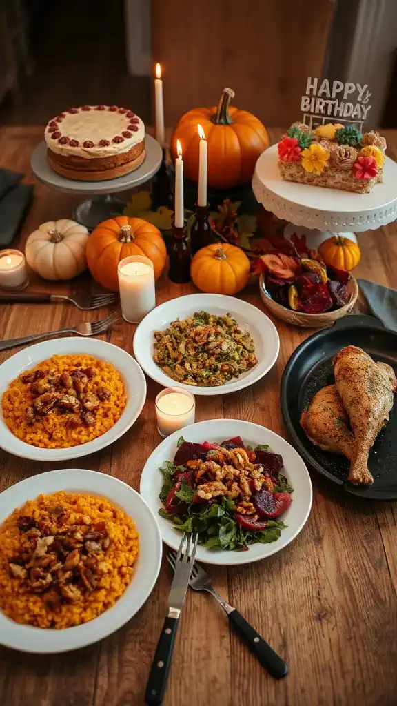 fall birthday dinner ideas