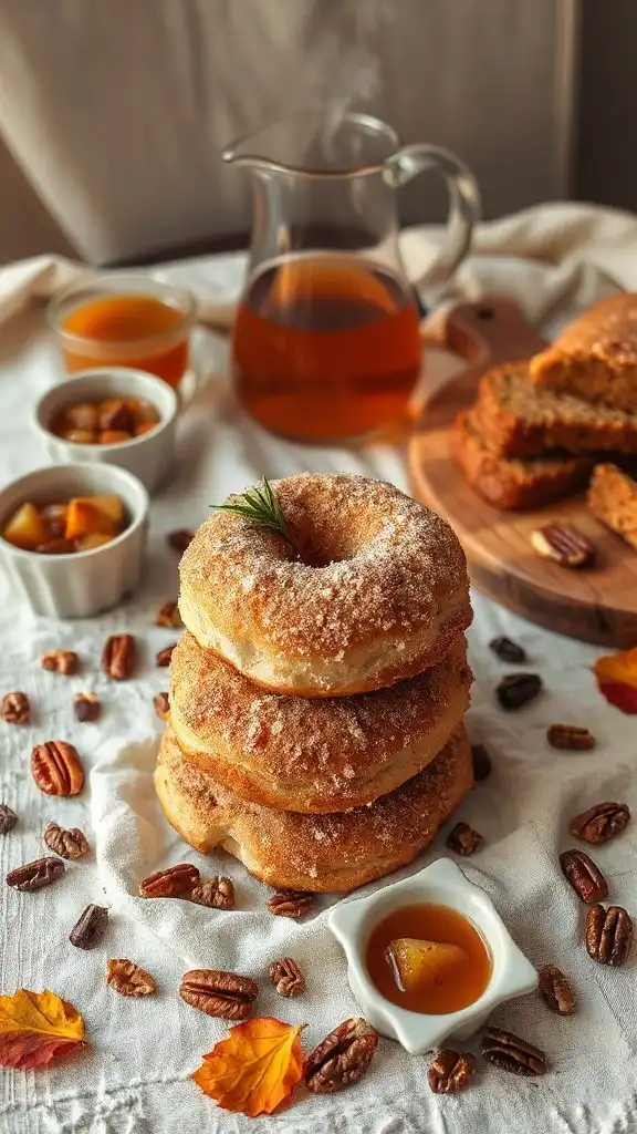 fall flavored apple cider donuts