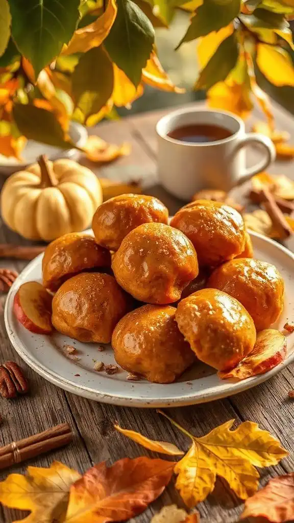 fall flavored doughnut drops recipe
