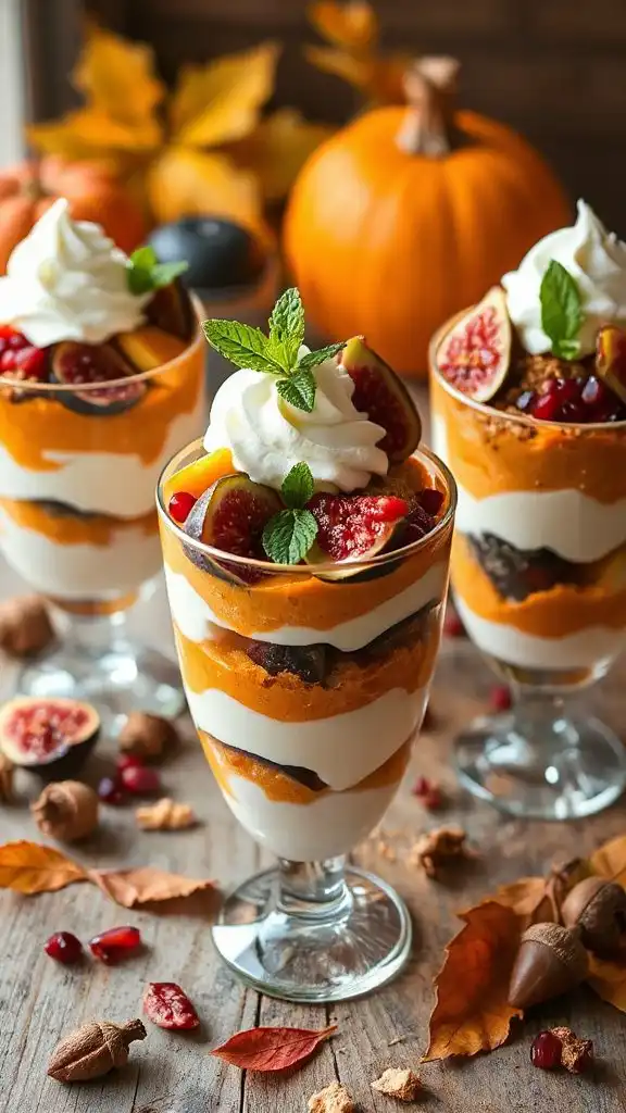fall fruit yogurt parfait