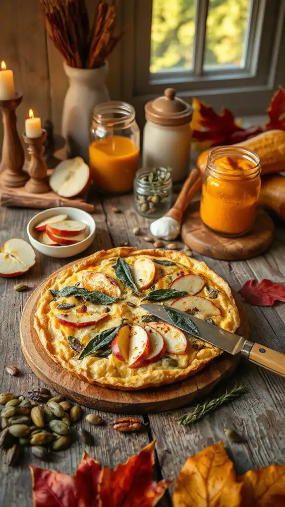 fall inspired apple frittata fall inspired apple frittata